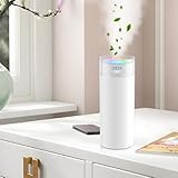 【大容量・加湿器小型・新登場】VANBAR 加湿器 小型 アロマディフューザー 卓上 大容量500ML 超音波式 携帯器スチーム式 6-9畳対応 デスク 寝室 オフィス 車用 リビング 水漏れ防止 2段階ミスト USB給電式 長時間連続加湿 持ち運び便利 軽量 自動停止機能 お手入れ簡単 乾燥対策 花粉症対策 クリスマス/誕生日/新年 プレゼント (ホワイト)