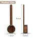 HEIHOX Coffee Scoop for Ground Coffee - Wooden Coffee Spoon in Black Walnut, Measuring for Coffee Beans, Ground Beans or Tea, 1 tablespoon and 10g Capacity, Home Kitchen Accessories