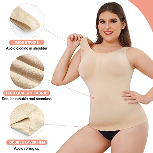 Likeonce Compression Camisole For Women Tank Tops Women Waist And Tummy Control Shapewear Cami Seamless Body Shaper #TOP2