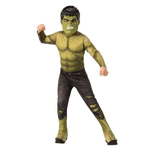 Rubies Disfraz Hulk Classic para niños y niñas, Jumpsuit con cubrebotas y máscara, Licencia Oficial Marvel para cumpleaos, cosplay, fiestas y Carnaval