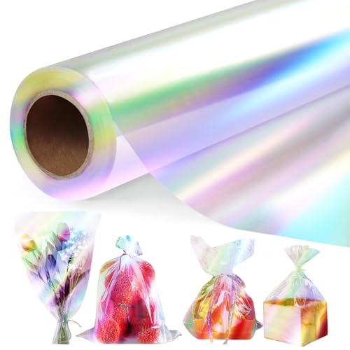 43 CM x 30 M Regenbogen Klare Cellophanfolie Rolle, 3 Mil Dicke...