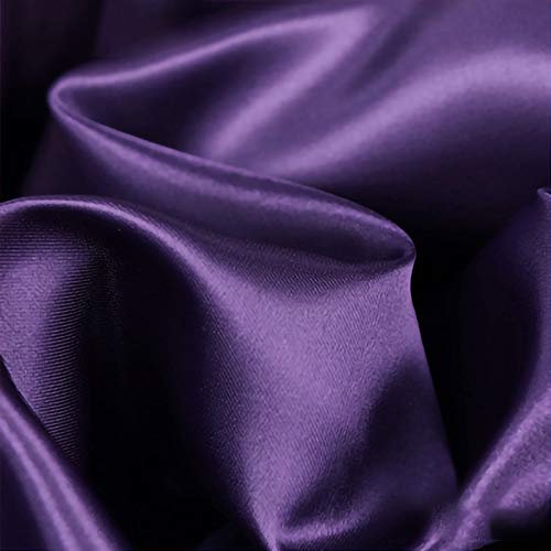 ZXC Tissu en Satin Satin De Soie Tissus 150 cm De Large Charmeuse pour Vetement pour Confection De Robe De Mariage Et De SoiréE 1m Vendu Au...