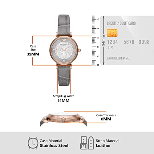 Image of Emporio Armani Analog Gray Dial Women's Watch-AR11502