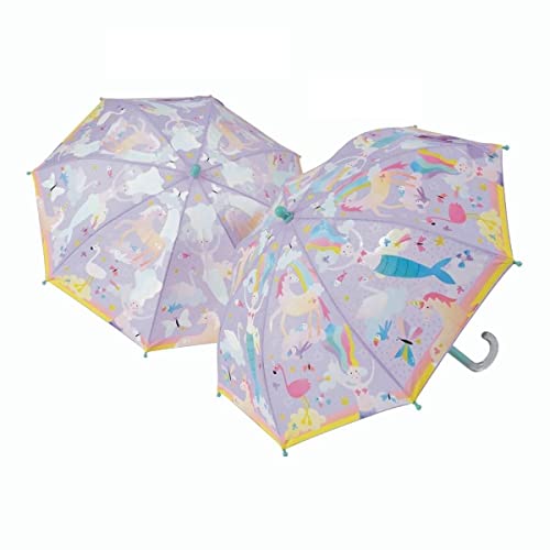 Floss & Rock 43P6399 Fantasy Color Changing Kids Umbrella, 25.98-inch Diameter, Multicolor