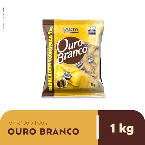 Chocolate Ouro Branco Pacote 1Kg Chocolate Ouro Branco Pacote 1Kg