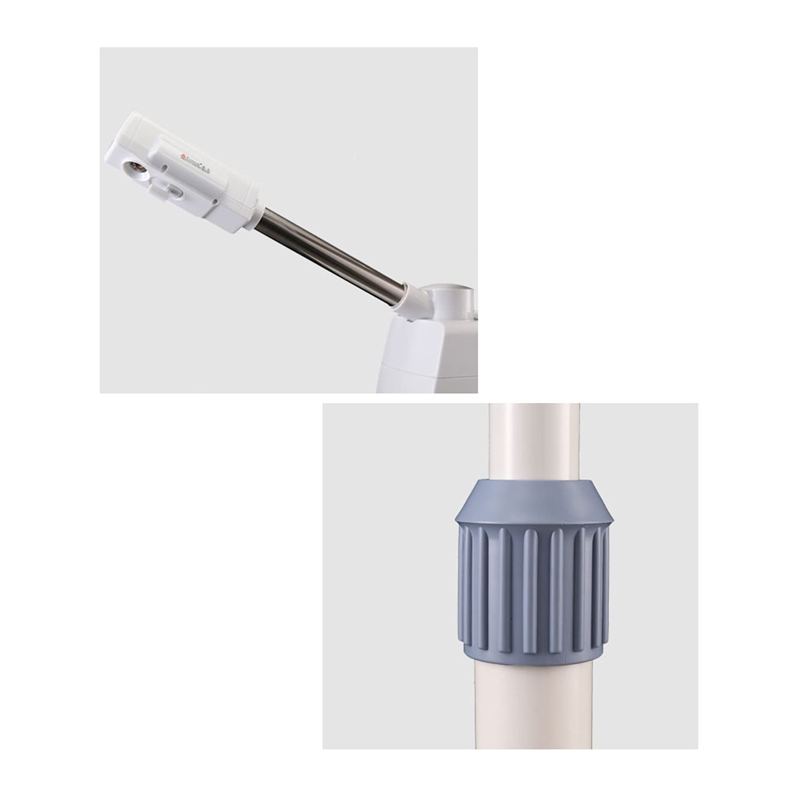Vaporizador facial de ozono, limpiador de poros, vapor, máquina de spa, dispositivo de vapor, diseño retráctil, 4 rollos, sauna facial con función de protección contra incendios secos