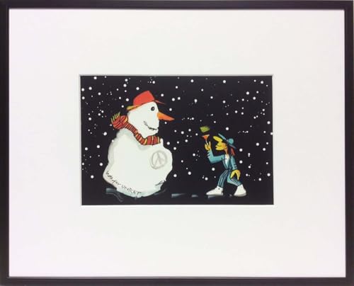 Kunstverlag Christoph Falk Schneemann-Alurahmen - Udo Lindenberg Bild