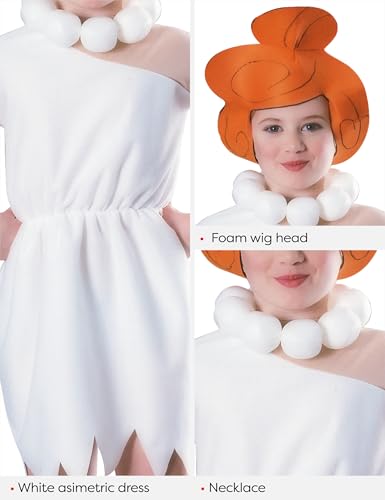 Disfraz Wilma Flintstone para niña talla Large miniatura 4