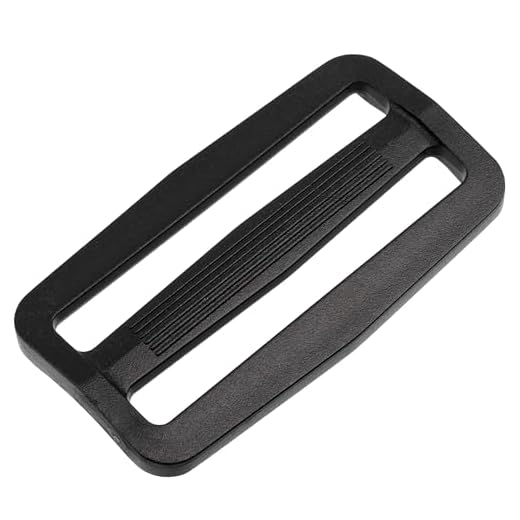 AERZETIX - Juego de 12 Hebillas de ajuste deslizantes - paso de correa 50mm - para mochila bandolera cinturón manualidades - color negro - en plástico