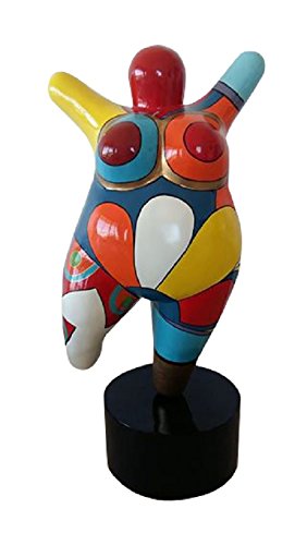 Laure TERRIER Very big Statue of woman Nana resin, for decoration and collection. Height 37,4 inches