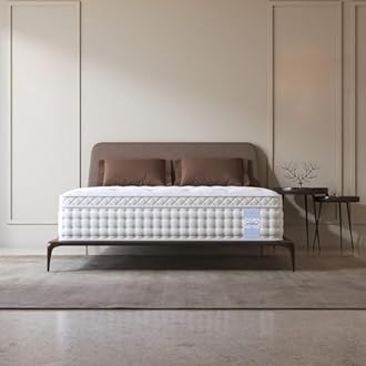 Springtek Eurotop Luxe Memory Foam Mattress | 8 Inches Euro Top Adaptable Temperature Regulated Memory Foam Pocket Spring King Size Gadda | 84x72 Inch