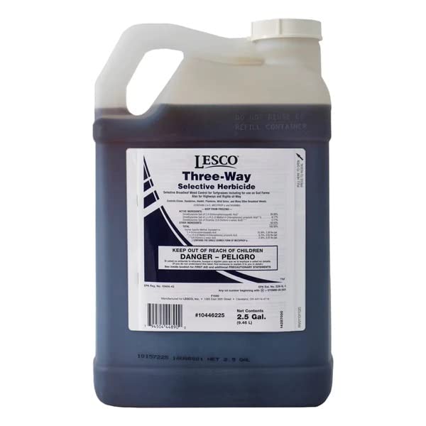 Lesco Three-Way Selective Post Emergent Liquid Herbicide (2.5 Gallon)