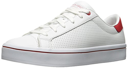 Skechers Tenis Hi-Lite-Perf-ection para Mujer, Blanco/Rojo, 39 EU