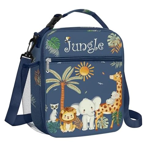 Clastyle Blue Animal Lunch Bag Cover