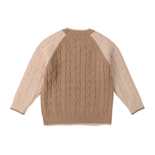 Image of Bold N Elegant Boys Winter Woolen Stylish Warm Cable Knit Raglan Sleeve Pullover Sweater for Kids