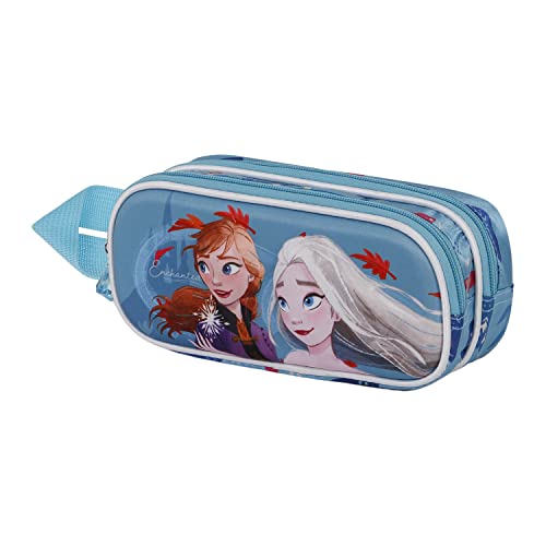 La Reine des Neiges 2 (Frozen 2) Enchanted-Trousse 3D Double, Bleu