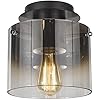 Artcraft AC11525SM Contemporary Modern One Light Flush Mount from Henley Collection in Black Finish, 8.00 inches #3