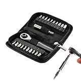 Meilleur contrôle de la prise en main : le jeu de tournevis à cliquet magnétique réduit le risque de glissement grâce à son embout de précision, assurant un ajustement précis de la tête de vis pour des réparations efficaces dans les espaces restreints tout en minimisant la fatigue de l'utilisateur lors d'une utilisation prolongée