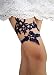 YuRong Wedding Floral Garter Set Bridal Leaf Garter Bridal Garter Set G12 (Navy)