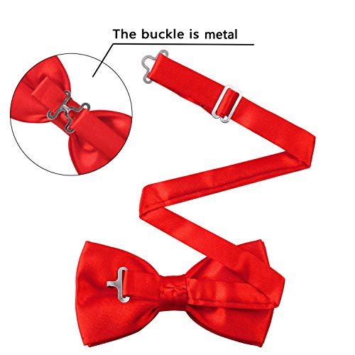 Multicolored Silk Solid Cummerbund For Mens Gift Bow Tie Set, Silver #TOP5