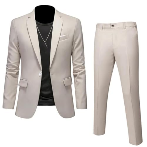 Men Handsome Groom Wedding Party Set Suits2