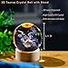 QIANCHANG 3D Laser Etched Taurus Crystal Ball with LED Light Stand, Constellation Decor Glass Sphere Lamp, Zodiac Astrology Birthday Gifts for Women Kids