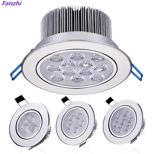 Foco empotrable LED regulable de alta potencia y luz neutra 4000K para techos domésticos 3