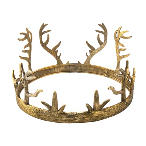 Coiffe en corne de cerf couronnée en alliage noble pour mariages et grands événements