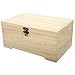 Produktbild Rayher 62196000 Holz-Schatulle mit Einsatz, 6 Fächer, 28 x 18 x 13,5 cm, 2-teilig