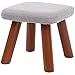 MU Di Legno Solido Sgabello Tessuto Pattino Dei Bambini Modifica Sgabello Soggiorno Tavolino Sgabello Casa Divano Sgabello Piccola Panca,30X30X28Cm,B
