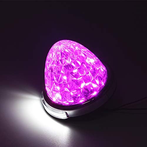 REPTICO LEDサイドマーカーランプ 24V トラック用 路肩灯ピンク クリアレンズ 8面クリスタルカット 新型LEDマーカー ダウンライト 高輝度 色選択可 16連LED無極性 取付簡単 丸型 耐高温PC素材 4個セット 一年保証 Amazon.co.jp: REPTICO LEDサイドマーカーランプ 24V トラック用 路肩