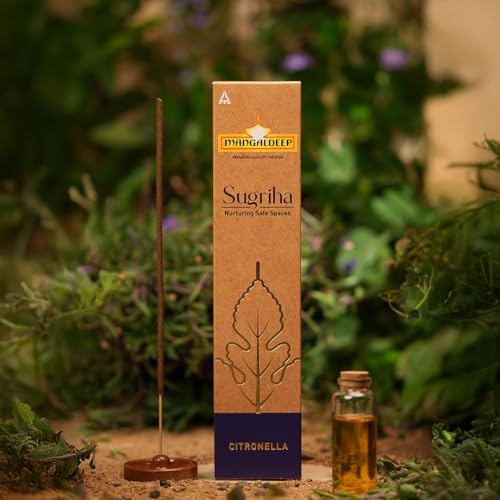 Image of Mangaldeep Sugriha Mosquito Repellant Incense - Citronella (40 Sticks)