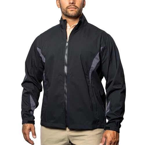 U Suck at Golf Men's Waterproof Rain Shirt - Lightweight Rain Shirt for Golf Outdoor Sports and Windy Conditions3