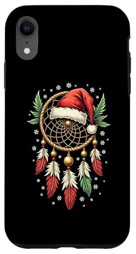 Dreamcatcher Christmas Santa Hat Feather Xmas Dream Catcher スマホケース iPhone XR 用