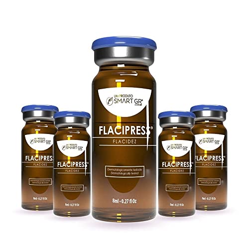 Kit Flacipress Flacidez Cutânea 5 Frascos de 8 ml Smart GR