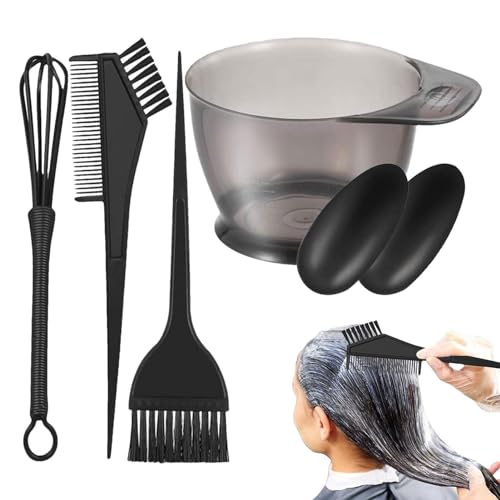 Bol et brosse de teinture pour cheveux, peigne à teinter | Kit de coloration des cheveux, pinceaux applicateurs de coloration, pinceau et bol pour coloration des cheveux