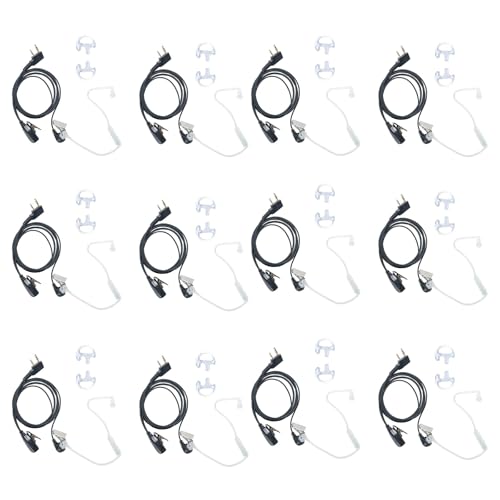 Kenwood TK-3140 TK-3402 Baofeng UV-5R BF-888S �o�������W�I PTT�}�C�N�A�R�[�X�e�B�b�N�`���[�u�t���g�����V�[�o�[�C���z���w�b�h�Z�b�g 12�p�b�N