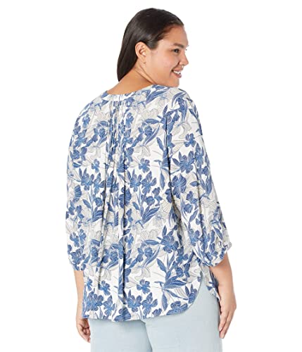 Nydj Plus Size Pintuck Blouse Belle Meade 4X #TOP1