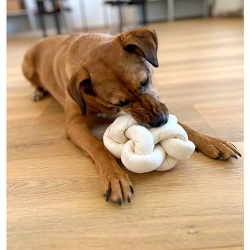 Aumüller Hundespielzeug Knotenball Canvas - Beige