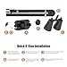 LURMMUE Dual Reptile Lamp Stand with Suction Cups, Adjustable Bracket for Terrariums, Dual‑Head Heat & Basking Lamp Holder with Ceramic Sockets and Separate Switches