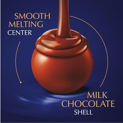 Image of Lindt LINDOR Dark Chocolate Truffles, Dark Chocolate Candy with Smooth, Melting Truffle Center, 5.1 oz. Bag