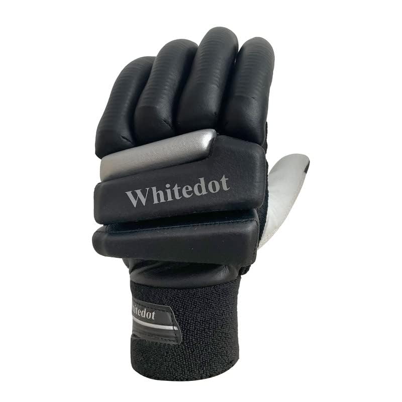 Image of Whitedot Citadel Cricket Batting Gloves||Suitable for Mens|Adult|Large Left Hand||Black