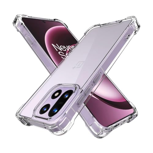 Image of CEDO Cover for OnePlus 15 (5G) | Camera Protection Shockproof Bumper-Edge | 360 Degree Protection Acrylic Crystal Clear TPU+PC | Transparent Back Case Backcover (Transparent)