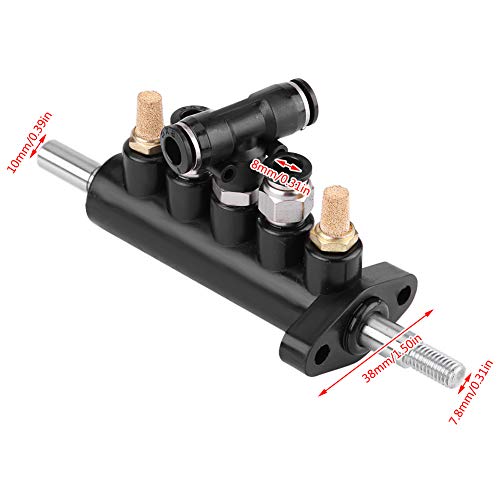 Image of Foot Control Air Valve, Aluminum Alloy Air Control Valve Foot Pedal Valve for Tire Changer Machine Supplies Tool Type A(#3), Black and Silver