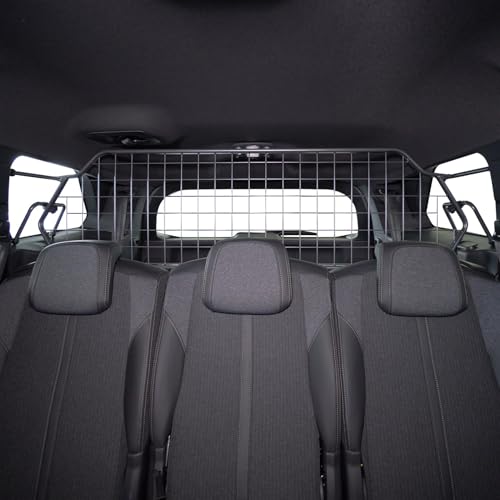Travall Hundegitter Kompatibel mit Peugeot 5008 (2017-2024) Fahrzeugspezifischer Kofferraumschutz GepäckschutzTrenngitter Ladungsteiler Hochbelastbare Stahl Auto Hundesperre
