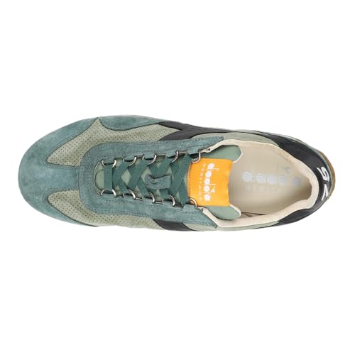 Diadora Mens Equipe Suede Sw Perforated Lace Up Sneakers Shoes Casual - Green4