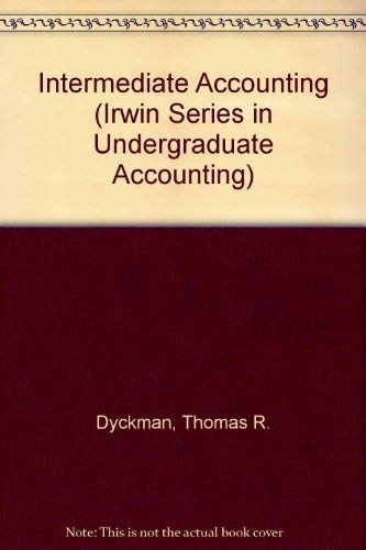 Intermediate Accounting (Irwin Series in Underg... 0256131759 Book Cover