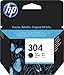 HP 304 Nero, N9K06AE, Cartuccia Originale HP, Compatibile con Stampanti HP DeskJet 2620, 2630, 3720, 3730, 3750 e 3760, HP ENVY 5010, 5020 e 5030