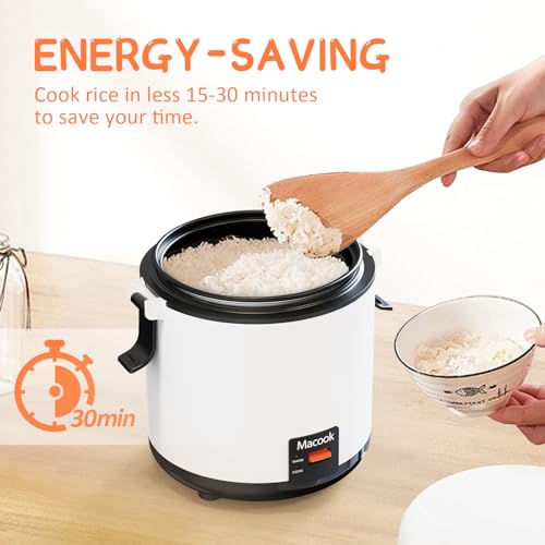 Mini Rice Cooker 1 Cups Uncooked (2-3 Cups Cooked), Rice Cooker Small with Removable Nonstick Pot, One Touch&Keep Warm Function, Portable Travel Rice Cooker for Soup Grain Oatmeal Veggie, Black and Red - Thumbnail 4