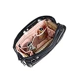 Zusätzliche Sicherheit und Schutz - Die Handtaschen-Organisatoreinsatz Reserven als Futterschutz, so dass Ihre Handtasche bleibt ordentlich und sauber. Der Top-Griff und Reißverschluss Magnet Getaways bietet zusätzliche Sicherheit.